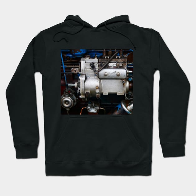 Fordson Diesel Motor, vintage engines classic vehicles Hoodie by JonDelorme